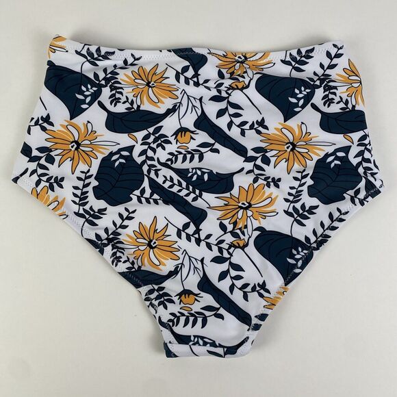 Bikini Set Unbranded Yellow Top w/ Floral Bottom Women Size Small Brand New‎ - Picture 8 of 12